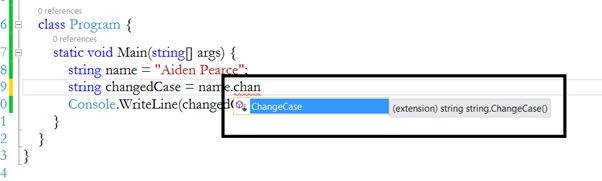 changes our application 